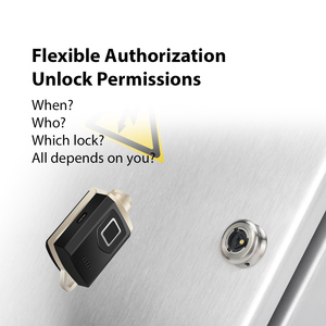 Serrure sans fil WiFi pour portes d'armoire logistique avec bûches d'accès Matériau en alliage de zinc Option de stockage de données en nuage - Product Image 2