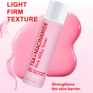 Tonique laiteux rose à la niacinamide TXA personnalisé, éclaircit, atténue les taches brunes, hydrate, convient aux peaux sèches et sensibles, utilisation quotidienne, 150 ml - Product Image 2
