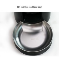 Distributeur de nourriture portable à double objectif pour chats et chiens avec détection de mouvement intelligente et alimentation automatique et reconnaissance à double objectif