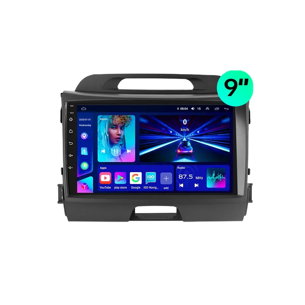 Radio Multimedia con Android para coche, Radio con reproductor, 2Din, para KIA Sportage 2010, 2011, 2012, 2013, 2014, 2015, 201