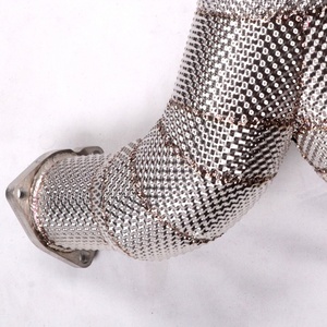 For Audi S4 S5 3.0T with Heat Shield Exhaust Downpipe 2019-2022 B9 Heat Shield Exhaust Downpipe Performance Exhaust Header - Product Image 6