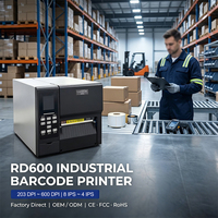 Mesin Pencetak Label Barcode Transparan Industri, Printer Label Perekat Industri, Printer Label Thermal Barcode Industri