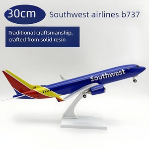 Multi Style 1:250 Boeing B737, 30CM gesimuleerd vliegtuigmodel hars solide statische decoratie - Product Image 1