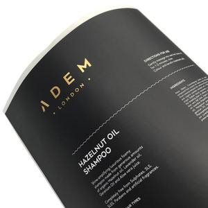 Impression personnalisée tache de bronzage UV estampage or bouteille de lotion étiquettes d'emballage - Product Image 2