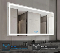Interrupteur à capteur de mouvement pour miroir LED à une/trois couleurs, DC12V 1A 12W, OEM/ODM