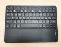 Étui clavier pour iPad Air 11 pouces 2024 housse de tablette avec clavier tactile coque de protection souple en TPU