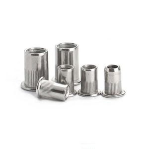 بيع مباشر من المصنع جوز برأس مسطح و M6 فولاذ كربوني برشام أنبوبي برشام برأس مسطح صلب عادي - Product Image 4