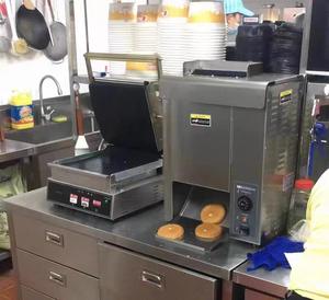 Elettrico commerciale automatico <span class=keywords><strong>in</strong></span> acciaio inox panino tostapane nuovo Hamburger macchina per la produzione di pane per ristoranti per grano mais - Product Image 3