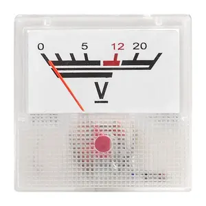 Voltímetro analógico, medidor de Panel, rango de escala 91C16 DC 0-20V