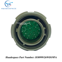 Conector Circular D38999/26WD19PA J599/26WD19PA de 19 Pines, Enchufe Estándar de la Serie GJB599B MIL-DTL-38999, Aviación Huadesapce CZL