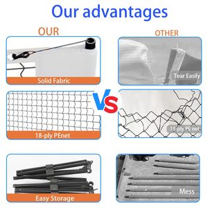 Lưới Pickleball <span class=keywords><strong>mini</strong></span>, lưới Pickleball 5FT di động ngoài trời có túi đựng, dùng cho sân sau, nhà ở, đường lái xe ngoài trời - Product Image 4