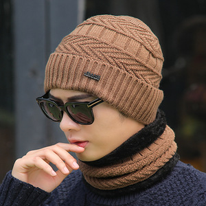 Nouveau à la mode tricoté femmes hiver chapeau et écharpe ensemble velours cou plus chaud <span class=keywords><strong>adulte</strong></span> <span class=keywords><strong>Ski</strong></span> chapeau - Product Image 4