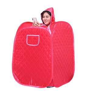 Single Person Full Moon Sweat Box Red Acrylic Home Steaming Machine Wet Steam <strong>Function</strong> Electric Solid <strong>Control</strong> Panel Living Room - Product Image 6