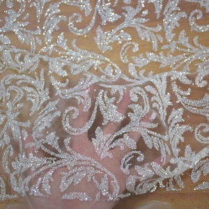 New Tulle Lace <strong>Glitter</strong> Mesh <strong>Fabric</strong> <strong>Glitter</strong> Lace <strong>Fabrics</strong> HY0846 - Product Image 4