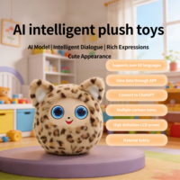 Nouvel Arrivage CuriPal Peluche IA Colorée avec Yeux LCD Clignotants Naturels, Compagnon Apaisant pour l'Insomnie et l'Horaire du Coucher
