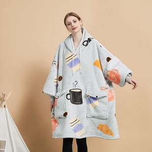 Wholesale Hooded Unisex Blanket Silky Soft Wearable <strong>Hoodie</strong> Blanket <strong>Snuggy</strong> Giant Sweatshirt <strong>Hoodie</strong> - Product Image 3