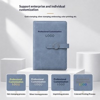 Ensemble de stylos et de carnets de notes personnalisables avec logo, pour l'école, le bureau, bloc-notes A5 en PU, boîte cadeau, ensemble de 2 pièces pour les cadeaux d'entreprise