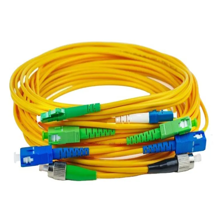 Geteknet SC LC FC APC UPC fibra óptica comunicação cabo fibra óptica patch cord