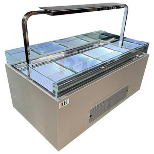 Vitrine réfrigérée à double paroi en verre trempé pour gâteaux et pâtisseries - Product Image 3