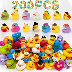 Jouet de bain créatif en plastique et caoutchouc pour Halloween avec son de trompette, forme professionnelle pour jeux aquatiques, canard jaune - Product Image 1