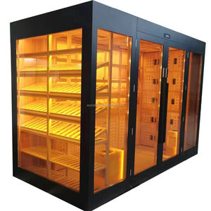 Humidores y Congeladores para Cigarros en Forma de U con Sistema de Refrigeración por Compresor, Material y Diseño de Lujo, Refrigerador para Humidor de Cigarros - Product Image 1