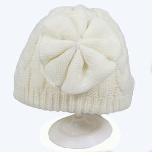 Gorros para Recién Nacidos con Lazo Bonito, Gorro de Punto Cálido para Invierno, Gorros para Bebés Niños y Niñas de 0 a 6 Meses, Regalo - Product Image 3