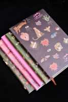 Carnet de notes esthétique LABON A5 en cuir PU, personnalisable, 80 feuilles, style Pop Art créatif pour écriture artistique, papeterie personnalisée