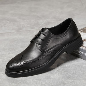 Chaussures derby en cuir véritable pour hommes, dernières nouveautés de haute qualité, décontractées, respirantes, semelle souple, chaussures en cuir à semelle épaisse - Product Image 2