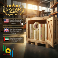 Multipack de 6 rouleaux de ruban adhésif d'emballage brun transparent haute résistance, idéal pour l'expédition et le déménagement, qualité industrielle, pour la fermeture de cartons