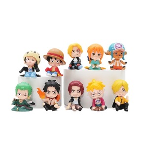 HESPER 10PCS/SET 5CM 1 Piece Luffy Zoro Ace Chopper Figurine en PVC de dessin animé - Product Image 1