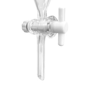 กรวยแก้วบอโรซิลิเกต 1000 มล. ข้อต่อ 24/29 พร้อมก๊อก PTFE สำหรับการแยกสารเคมี - Product Image 2
