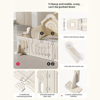 Clôture de jeu portable en plastique pour enfants, clôture pour tout-petits, grand terrain de jeu intérieur pour bébés