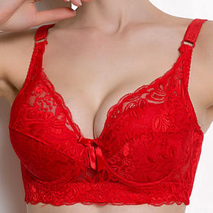 Soutien-gorge sans armatures, fin, grande <span class=keywords><strong>taille</strong></span>, respirant, en dentelle, à bretelles réglables, coupe pleine, pour poitrine généreuse, effet amincissant, lingerie sexy pour femme - Product Image 1