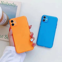 Coque de téléphone portable en TPU souple, couleurs variées, vente en gros, pour iPhone 15 Pro Max 14 13 12 11 XS XR 7 8 Plus, protection antichoc