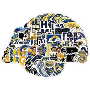 חם מכירה לוס אנג 'לס אילי 50pcs עמיד למים מדבקות pvc set מדפי ויניל צוות כדורגל מדבקות לוגו קבוצת כדורגל - Product Image 3