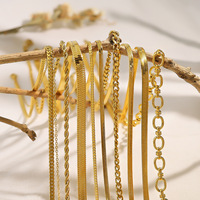 Cadena cubana de Miami que no se deslustra, collar de cuerda chapado en oro PVD de 18K, joyería de cadena de Cable de serpiente con nudo grueso de acero inoxidable para hombres y mujeres
