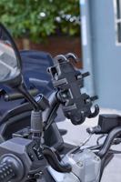 Support de téléphone antivol antichoc en alliage pour moto et vélo avec fixation pour caméra d'action pour la navigation tout-terrain