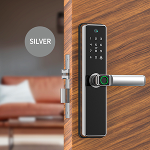 Bulut depolama Wifi elektronik kilit ev kullanımı şifre Tuya App tuş akıllı dijital parmak izi otel kapı kilidi kamera ile - Product Image 4