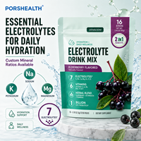 Poudre d'hydratation électrolytique sans sucre, mélange pour boisson avec sodium, potassium, magnésium, complément nutritionnel sportif, 90 g, dose personnalisée