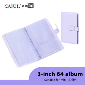 Álbum de Fotos Mini de Cuero PU Estilo Natural con 108 Bolsillos para Fujifilm Instax Mini 13, Álbum <span class=keywords><strong>Kpop</strong></span> Mini, Álbum Instax de 3 Pulgadas - Product Image 1