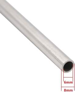 304 tabung baja tahan karat 10mm ID 12mm OD 1mm ketebalan dinding tabung kapiler logam panjang mulus 300mm - Product Image 6