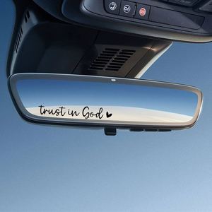 Pegatina de Vinilo para Espejo Retrovisor de Coche con Frase 'Confía en Dios', Diseño de Pascua, Bendición, Hecho en China - Product Image 4