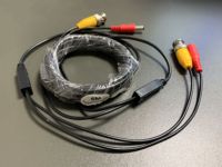 Venta caliente 5m 10m 15M 20M 30m 40M 50m BNC + DC Cable de extensión utilizado para cámara de sistema de seguridad CCTV DVR video