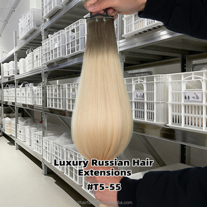Extensions de cheveux vierges de haute qualité d'usine, épaisses, super double drawn, trame à double trou, trame simple, trame Genius Twin XO Hole Weft - Product Image 4