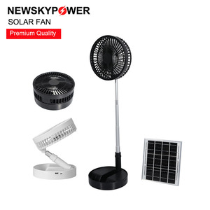 Energy Saving Powered Mini Portable Solar Exhaust Fan Brushless Motor for Commercial Home Office <b>Table</b> Fan MJ- - Product Image 3