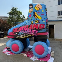 Patins à roulettes gonflables sur mesure pour spectacle commercial, décoration ignifugée en forme de ballon