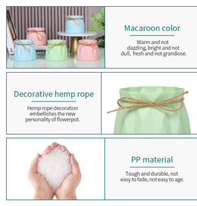 YICAI-plantas artificiales, bonsái pequeño, maceta de simulación de plantas, flores falsas, <span class=keywords><strong>mesa</strong></span>, adornos en maceta - Product Image 3