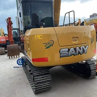 Gebrauchter Sany SY75C Pro Original Hydraulischer Raupenbagger mit Hervorragender Leistung Sany Mini-Bagger