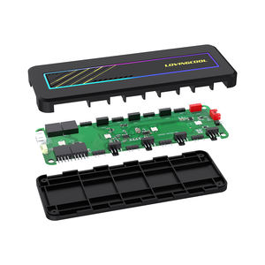 LOVINGCOOL Nouveau Kit de Contrôle de Ventilateurs pour Boîtier PC, Double 10 Ventilateurs avec Interface USB 2.0, Extension de Connexion <span class=keywords><strong>Multimédia</strong></span> pour Radiateur - Product Image 6