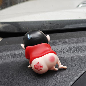 EMO Shinchan <strong>Spanked</strong> Bottom Car Ornament - Cute Anime Figure Blind Box Toy, Trendy Dashboard Decor &amp; Collectible Home Gift - Product Image 4